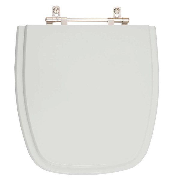 Tampa de Vaso Sanitário Poliéster Versato Cinza Prata para vaso Celite