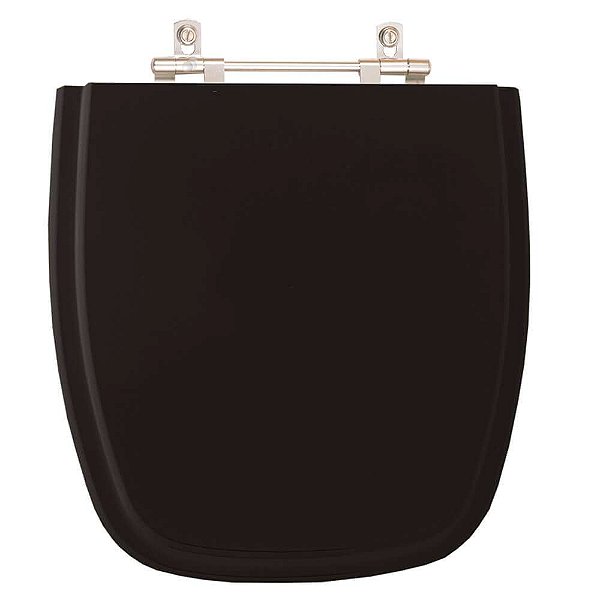 Tampa de Vaso Sanitário Poliéster Versato Preto para vaso Celite