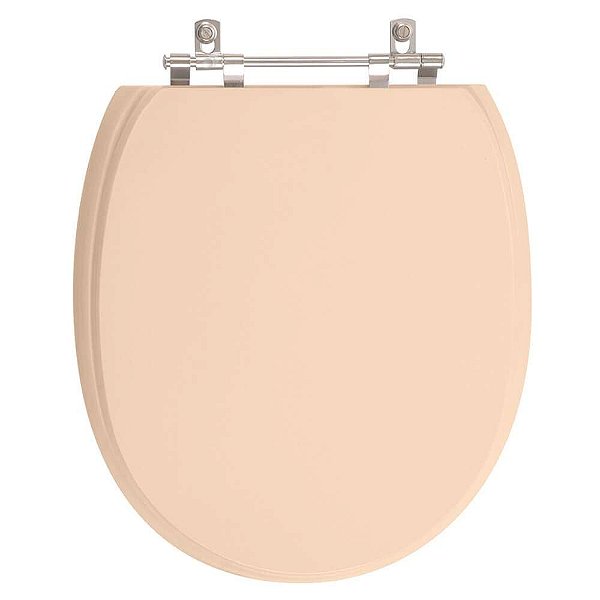 Tampa de Vaso Sanitário Poliéster De Ville Rosa Floral para vaso Deca