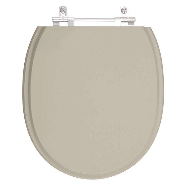 Tampa de Vaso Sanitário Poliéster Village Bege Saara para vaso Deca