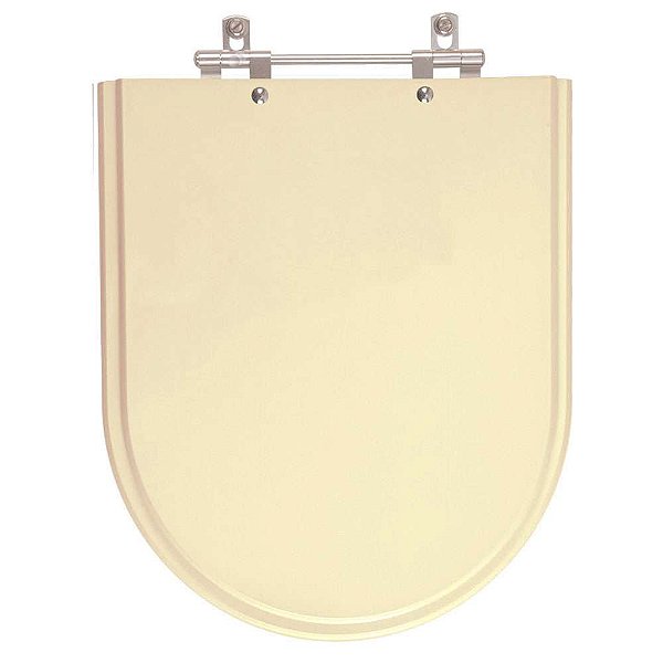 Tampa de Vaso Sanitário Poliéster Fiori Jasmim Salmão em Resina