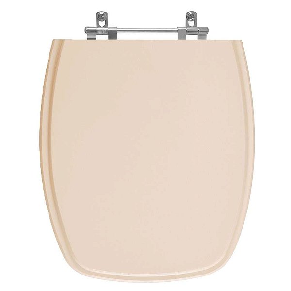 Tampa de Vaso Sanitário Poliéster Fiori Primula Plus Salmão em Resina