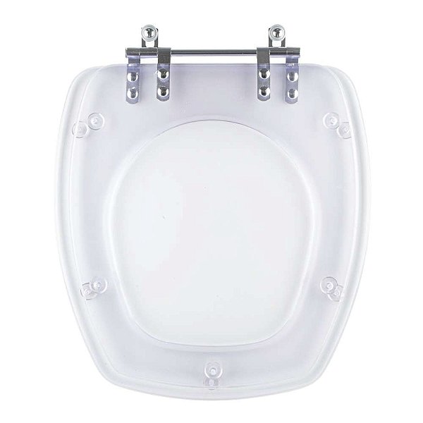 Tampa de Vaso Sanitário Poliéster Primula Plus Transparente para vaso Fiori