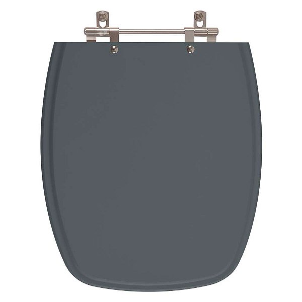 Tampa de Vaso Sanitário Poliéster Laguna Cinza Plus (Cinza Escuro) para vaso Hervy
