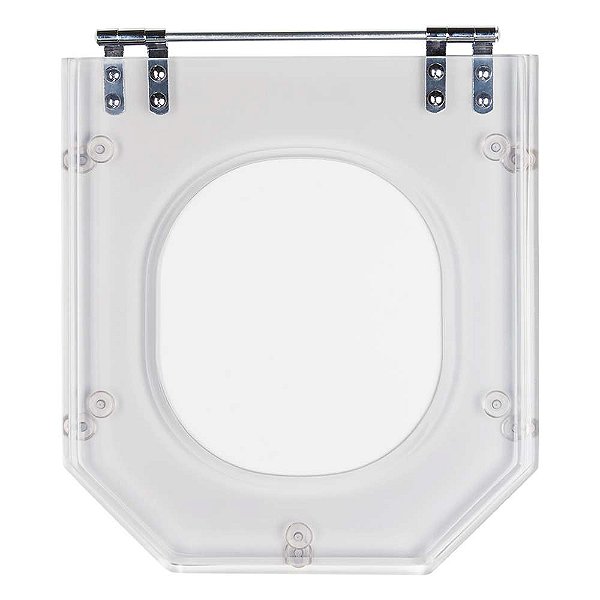 Tampa de Vaso Sanitário Poliéster Transparente Atrium para vaso Incepa