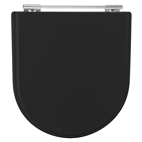 Tampa de Vaso Sanitário Poliéster Calypso Preto para vaso Incepa