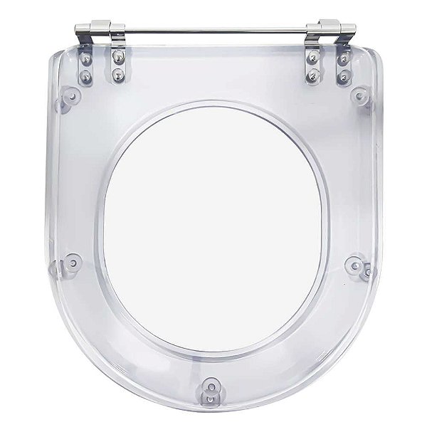 Tampa de Vaso Sanitário Poliéster Transparente Calypso para vaso Incepa