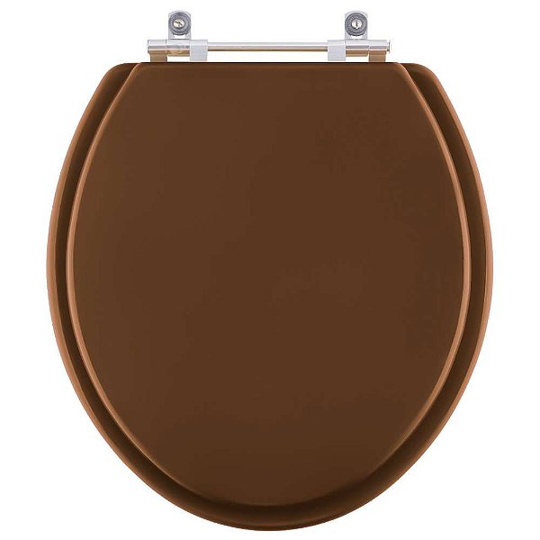 Tampa de Vaso Sanitário Poliéster Fiore Ocre (Marrom) para vaso Incepa