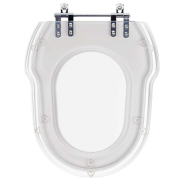 Tampa de Vaso Sanitário Poliéster Hampton Transparente para vaso Incepa
