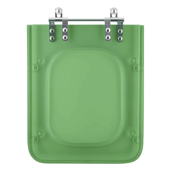 Tampa de Vaso Sanitário Poliéster Square Verde Transparente para Incepa