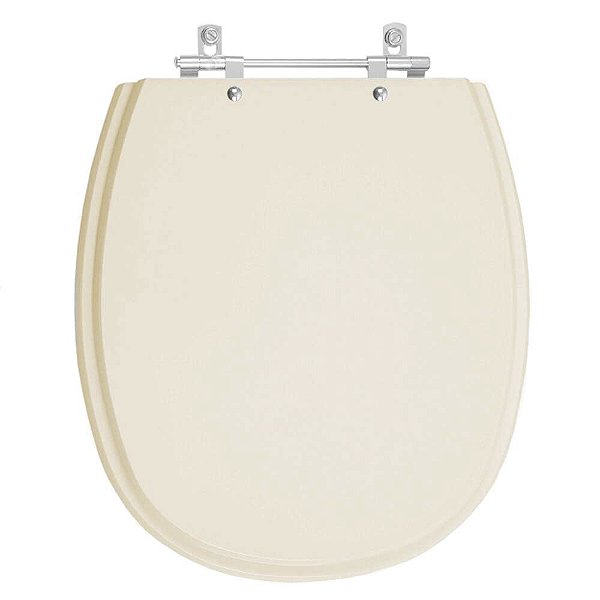 Tampa de Vaso Sanitário Poliéster Ascot Amendoa para vaso Ideal Standard