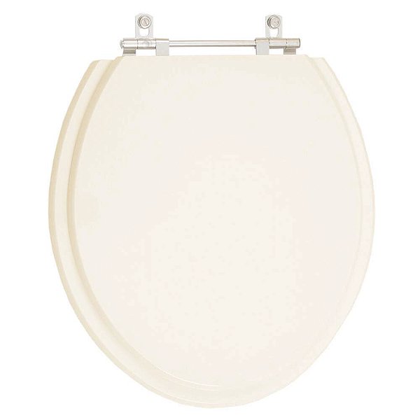 Tampa de Vaso Sanitário Poliéster Convencional Oval Bone (Bege Claro) para vaso Ideal Standard