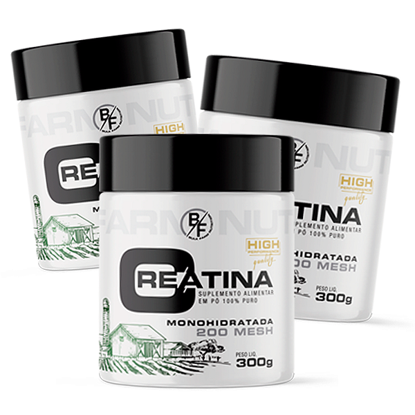 Combo: 3 Creatinas Monohidratada 100% Pura