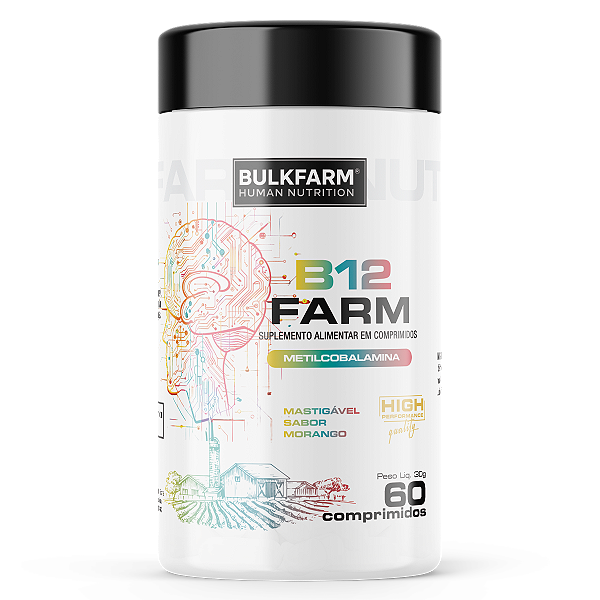 B12 Farm Mastigável 60 Comprimidos