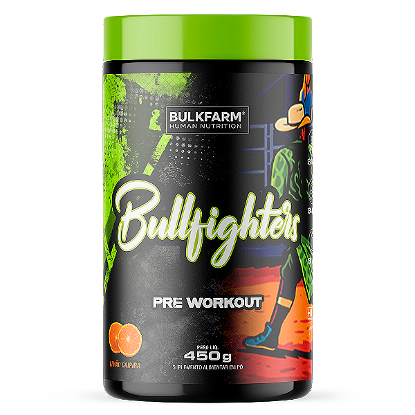 BULLFIGHTERS Pré Workout 450g Sabor Limão Caipira