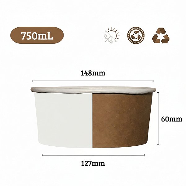 Pote de Papel 750 ml - PERSONALIZADO