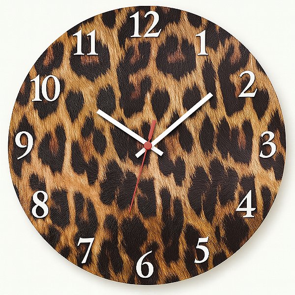 Relógio de Parede Animal Print Onça