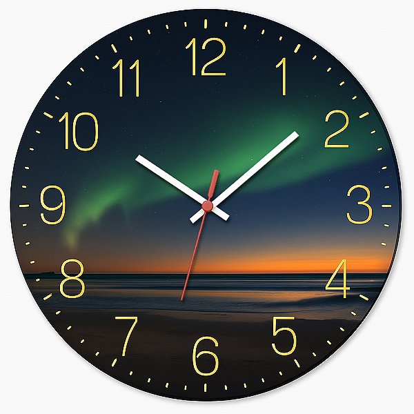 Relógio de Parede Paisagem Noite