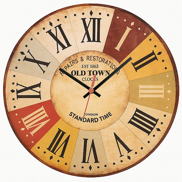 Relógio de Parede Retro Romano