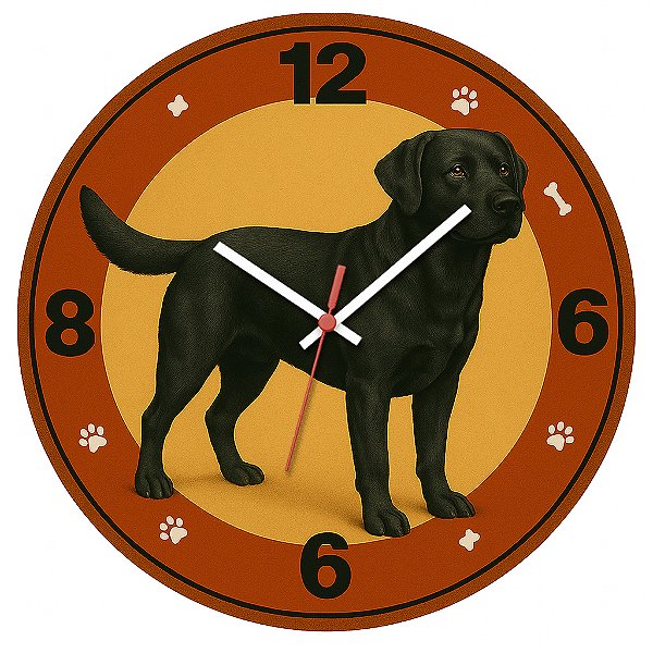Relógio de Parede Cachorro Labrador