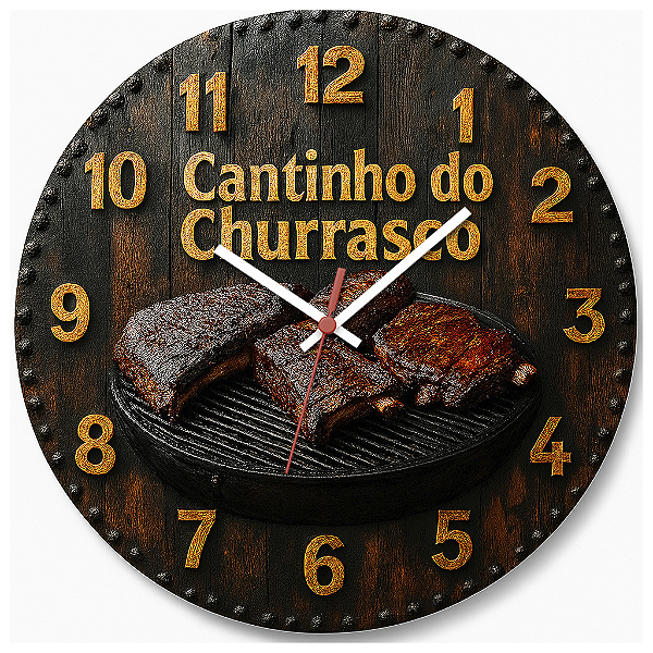 Relógio de Parede Cantinho do Churrasco