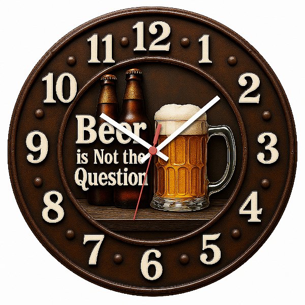 Relógio de Parede Beer is Not the Question