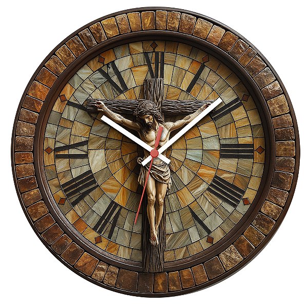 Relógio de Parede Cruz Pedra