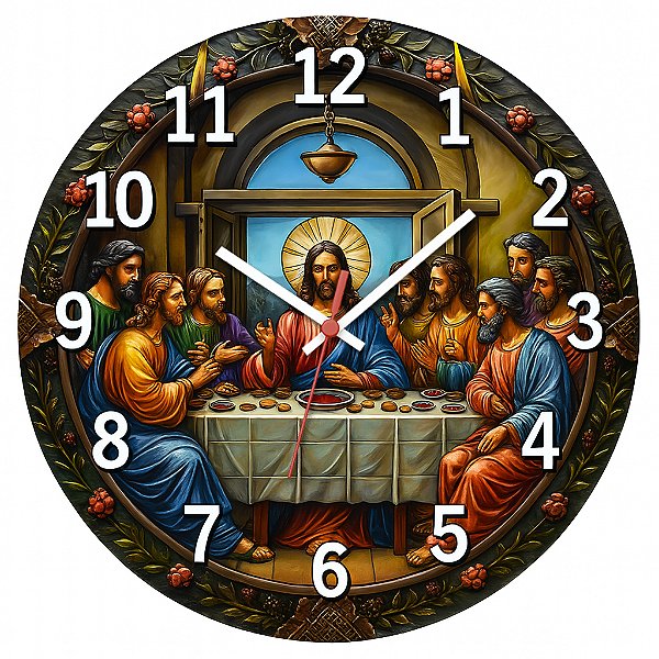 Relógio de Parede Santa Ceia