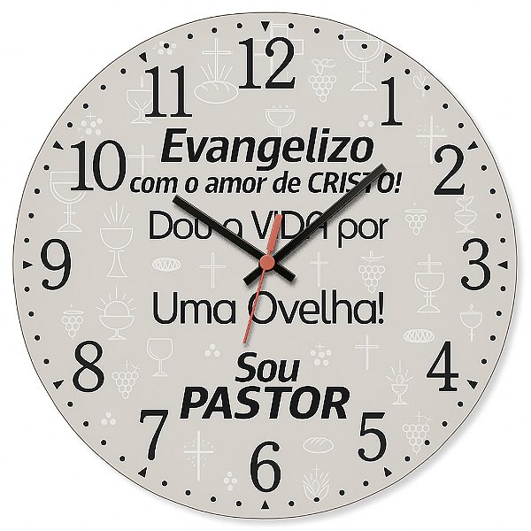 Relógio de Parede Sou Pastor