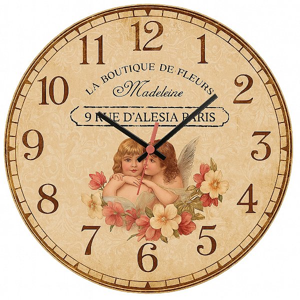 Relógio de Parede Anjo Madeleine