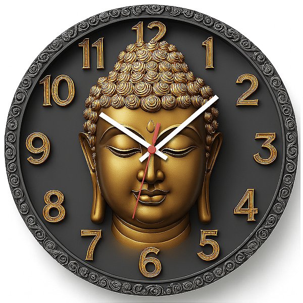 Relógio de Parede Buda Hindu
