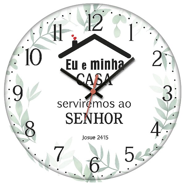 Relógio de Parede Eu e Minha Casa