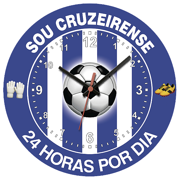 Relógio de Parede Times Sou Cruzeirense