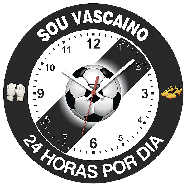 Relógio de Parede Times Sou Vascaino
