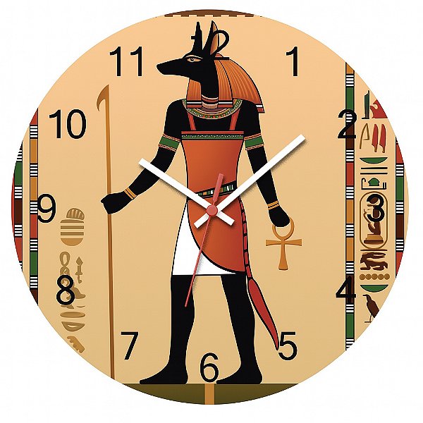 Relógio de Parede Países Egito Anubis