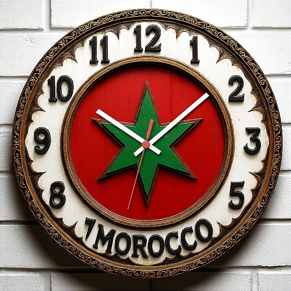 Relógio de Parede Países Marrocos