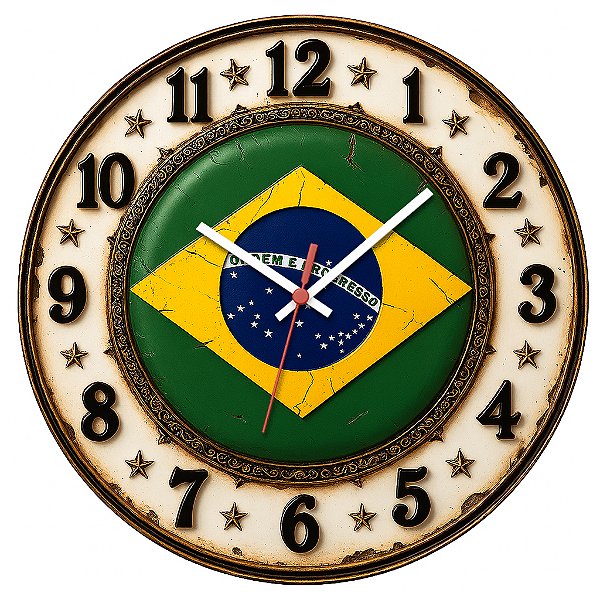 Relógio de Parede Países Brasil