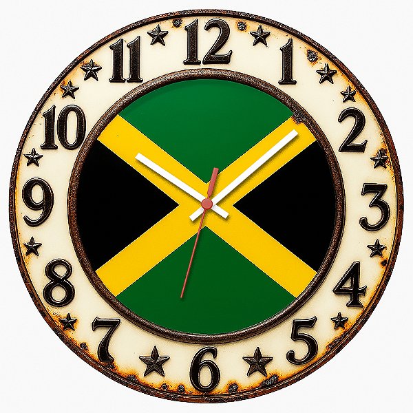 Relógio de Parede Países Jamaica