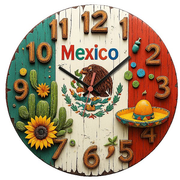 Relógio de Parede Países México