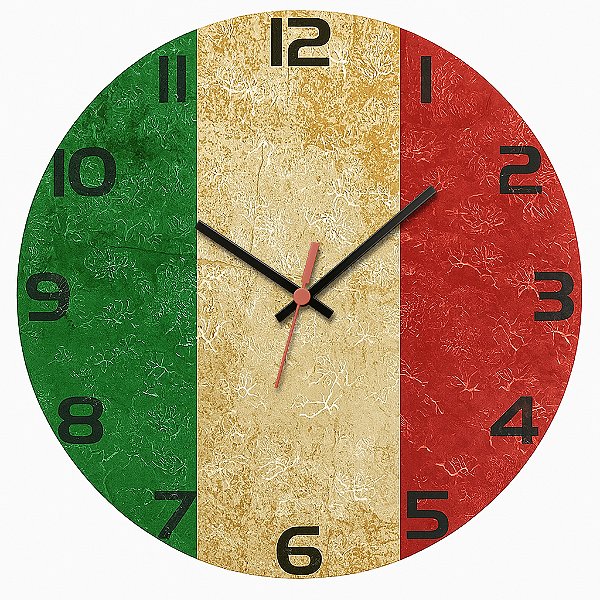 Relógio de Parede Países Bandeira Itália