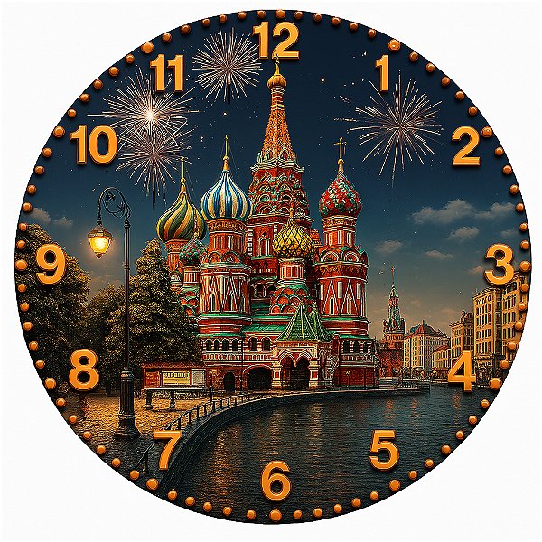 Relógio de Parede Países Rússia Catedral