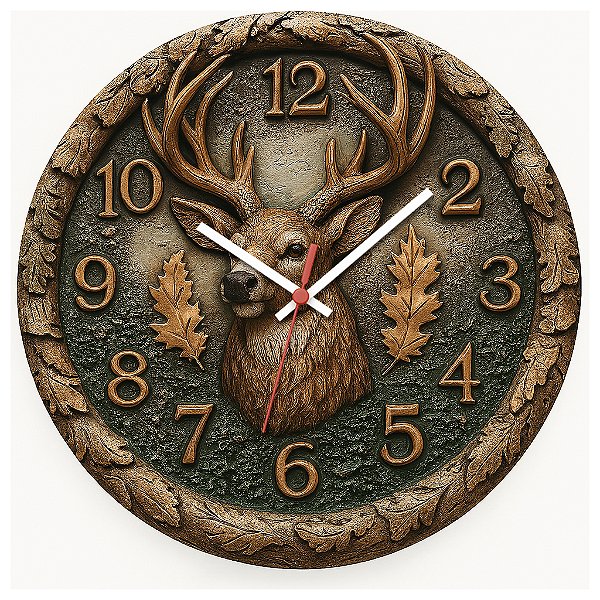 Relógio de Parede Fazenda Country Veado Country