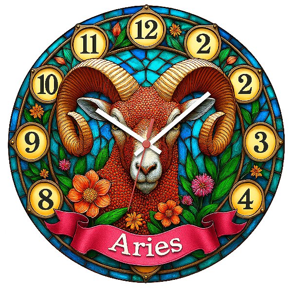 Relógio de Parede Signo Áries
