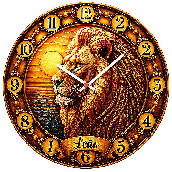 Relógio de Parede Signo Leão