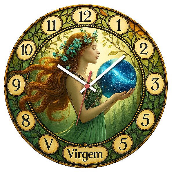 Relógio de Parede Signo Virgem
