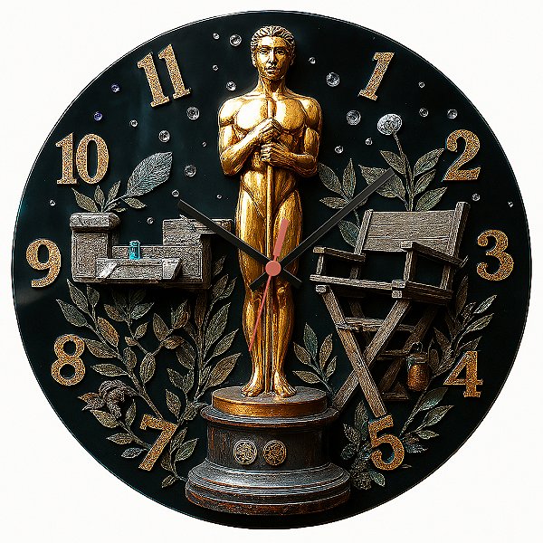 Relógio de Parede Cinema Estatueta