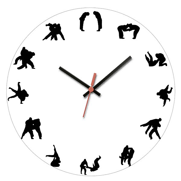 Relógio de Parede Esportes Artes Marciais Judô