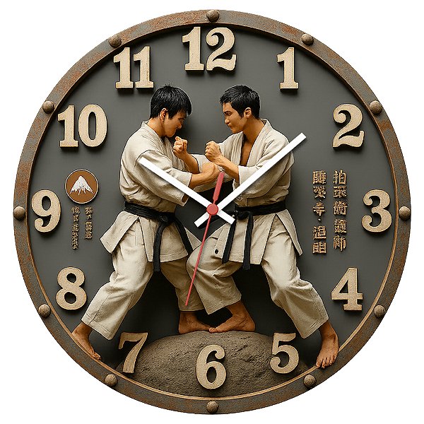 Relógio de Parede Esportes Artes Marciais Karatê