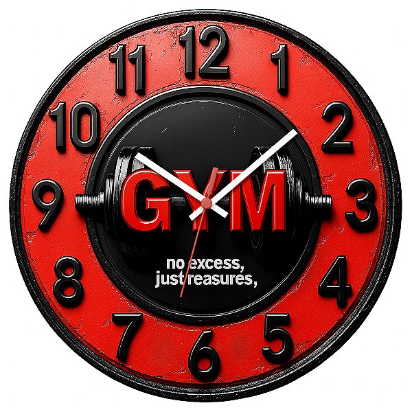 Relógio de Parede Esportes Academia Musculação