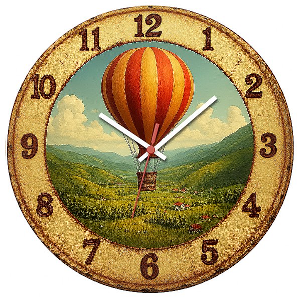 Relógio de Parede Esportes Balonismo